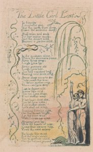 Liederen van onschuld en ervaring, plaat 20, het verloren kleine meisje (Bentley 34) door William Blake